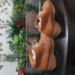 VINTAGE MATEO SUEDE CHUNKY SHOES WOMEN